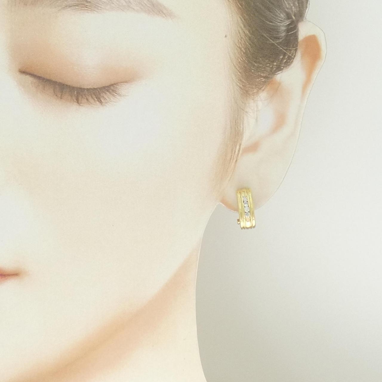 K18YG ダイヤモンド ピアス 0.20CT