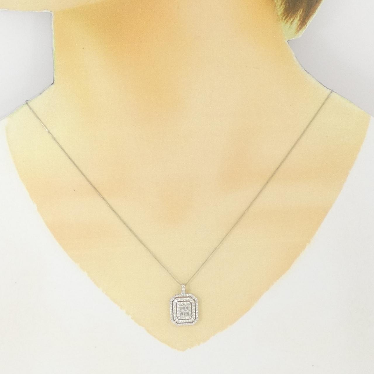 【新品】PT900/PT850 ダイヤモンド ネックレス 0.70CT