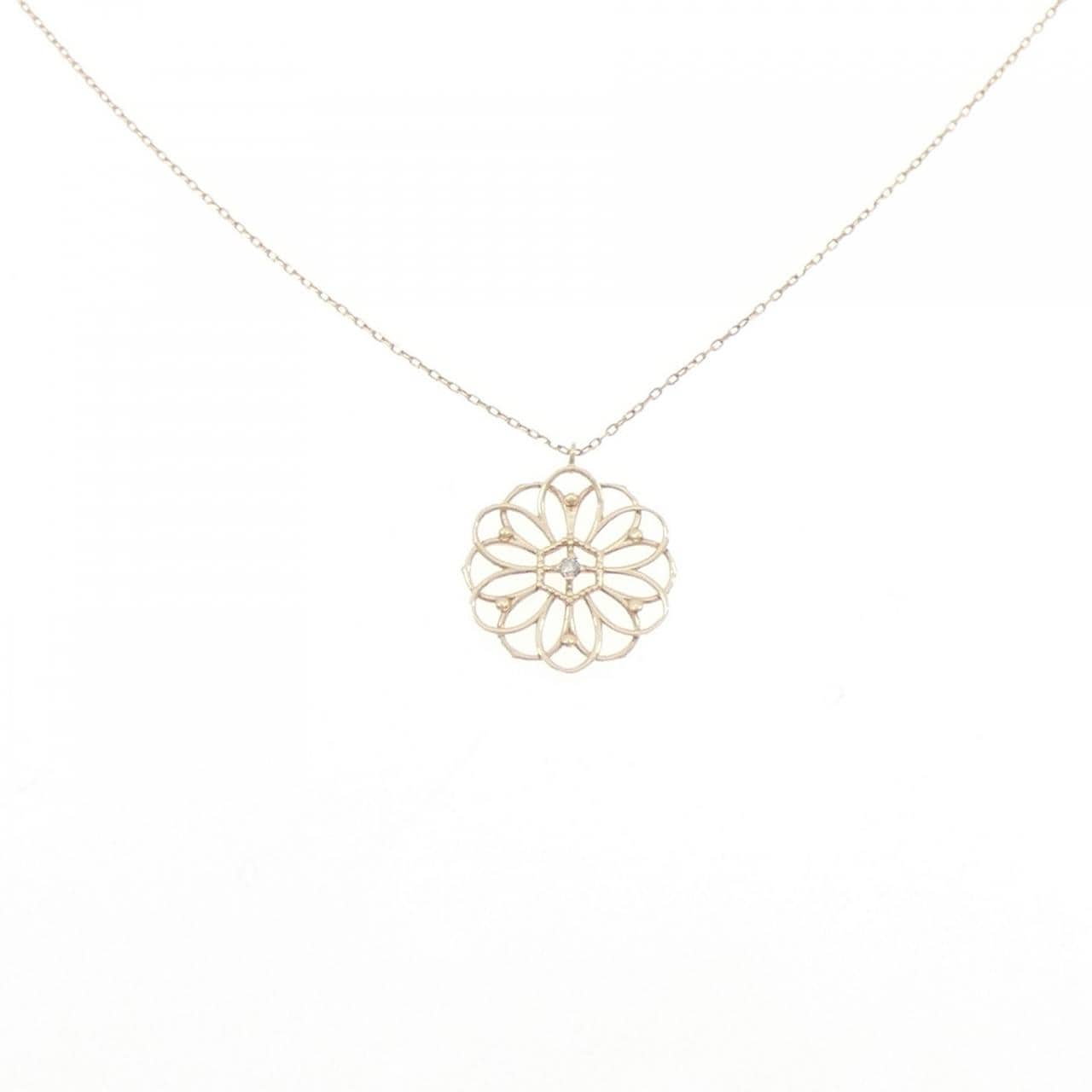 K10PG ダイヤモンド ネックレス 0.01CT