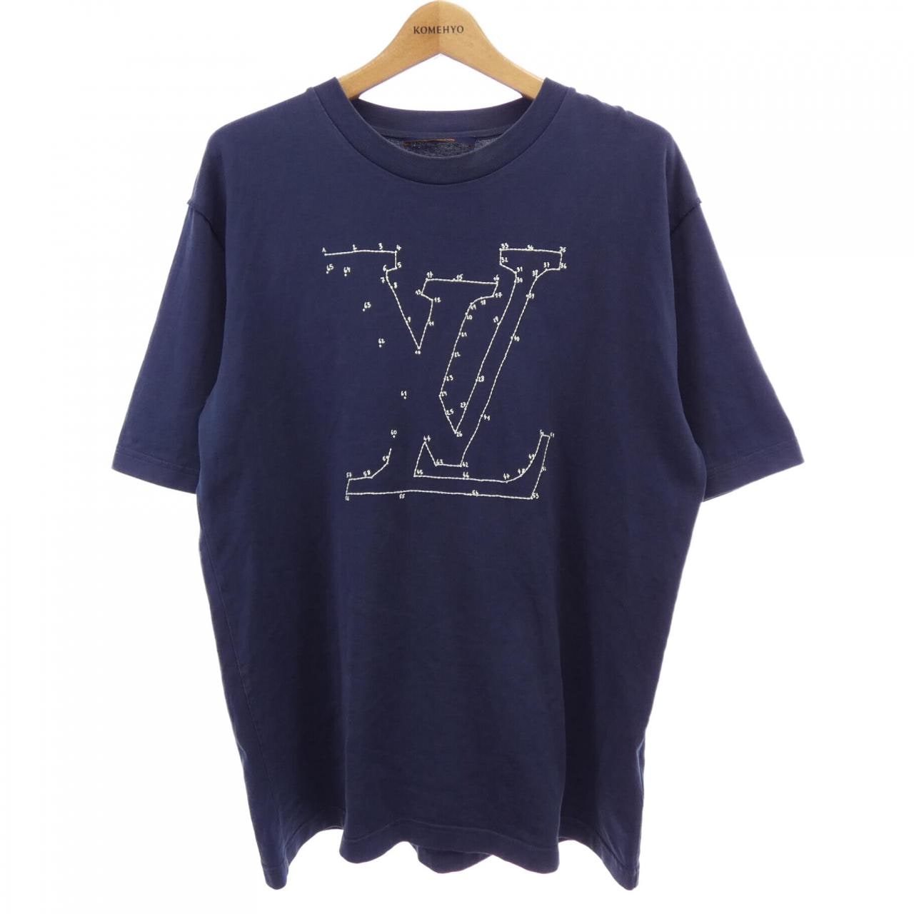 ルイヴィトン LOUIS VUITTON LVステッチプリント&エンブロイダリー HLY42WNPG Tシャツ