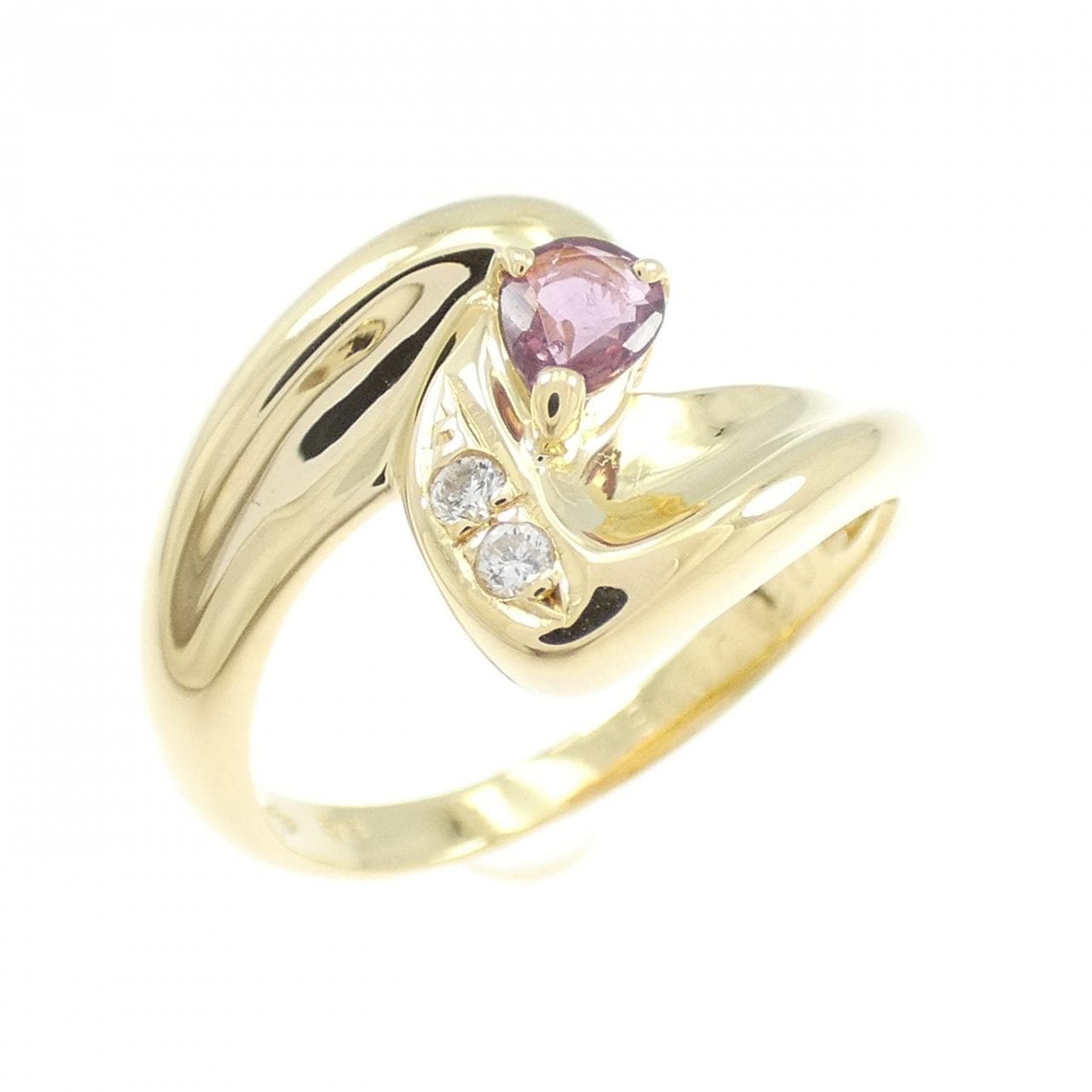 K18YG ルビー リング 0.20CT