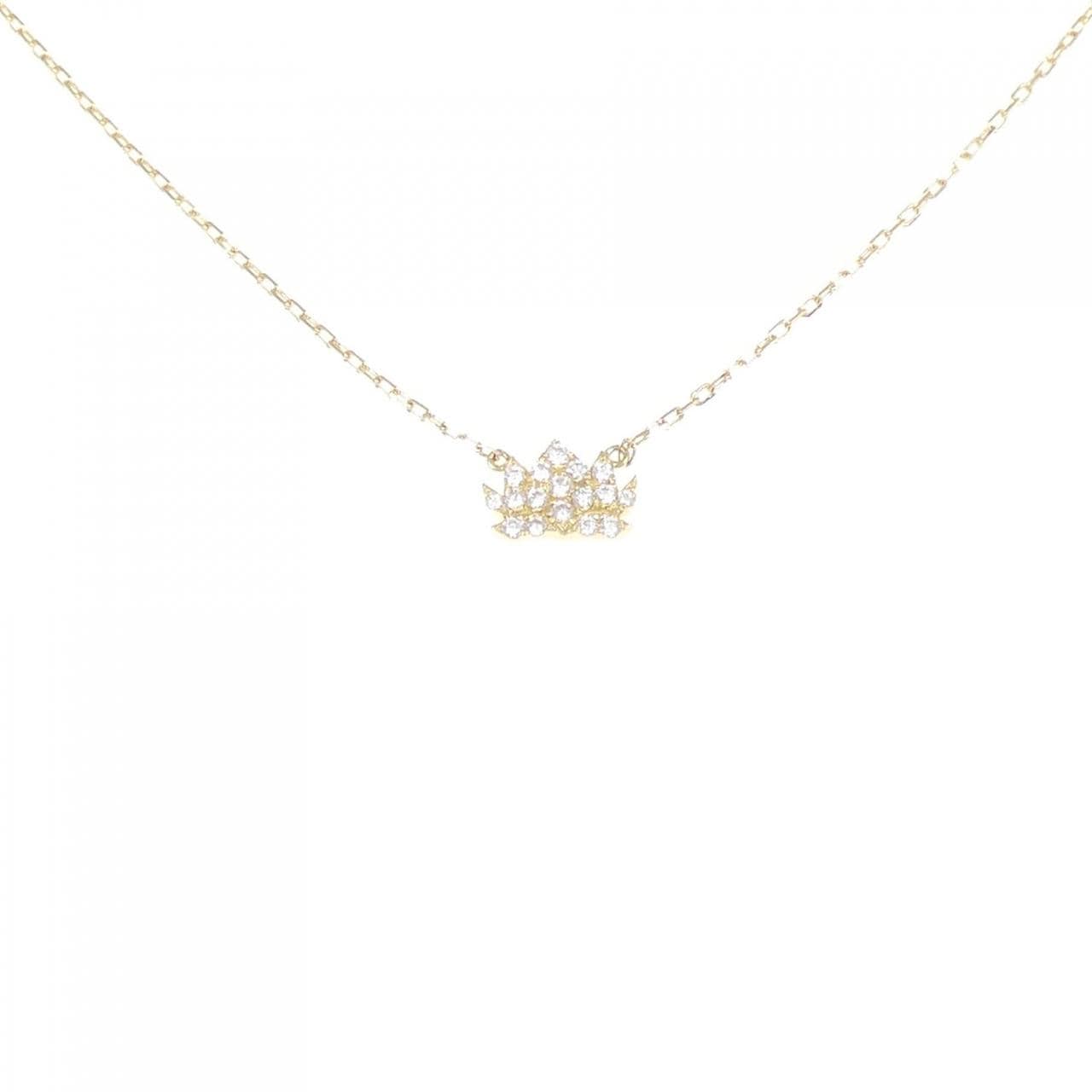 AHKAH Lotus Pavé Necklace 0.06CT