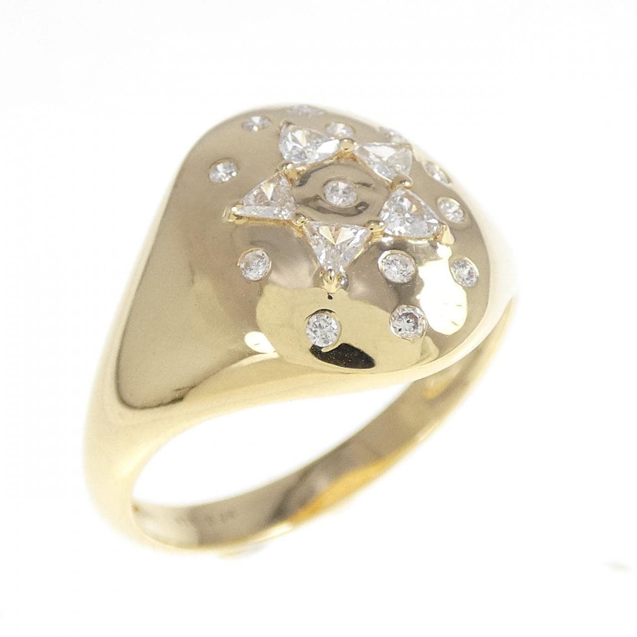 K18YG ダイヤモンド リング 0.24CT