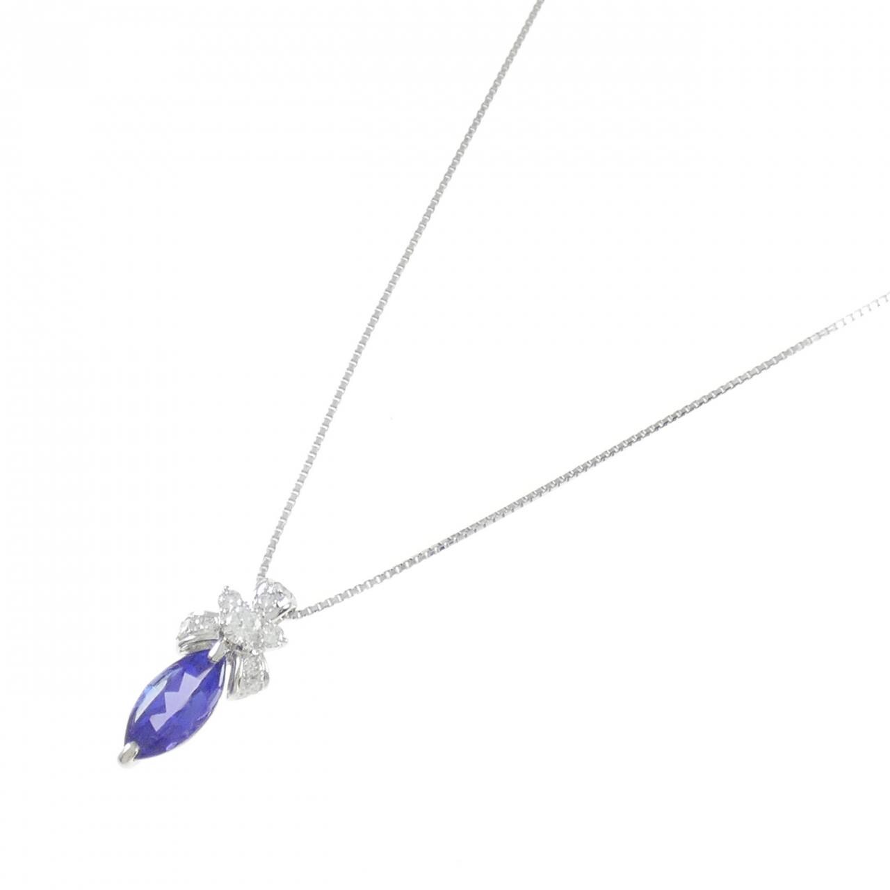 PT900/PT850 タンザナイト ネックレス 1.51CT