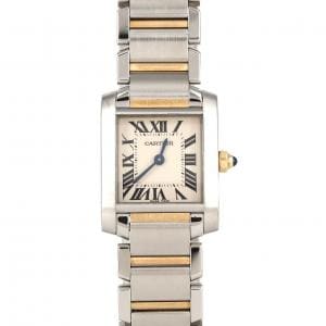カルティエ タンクフランセーズSM コンビ W51007Q4 SSxYG クォーツ