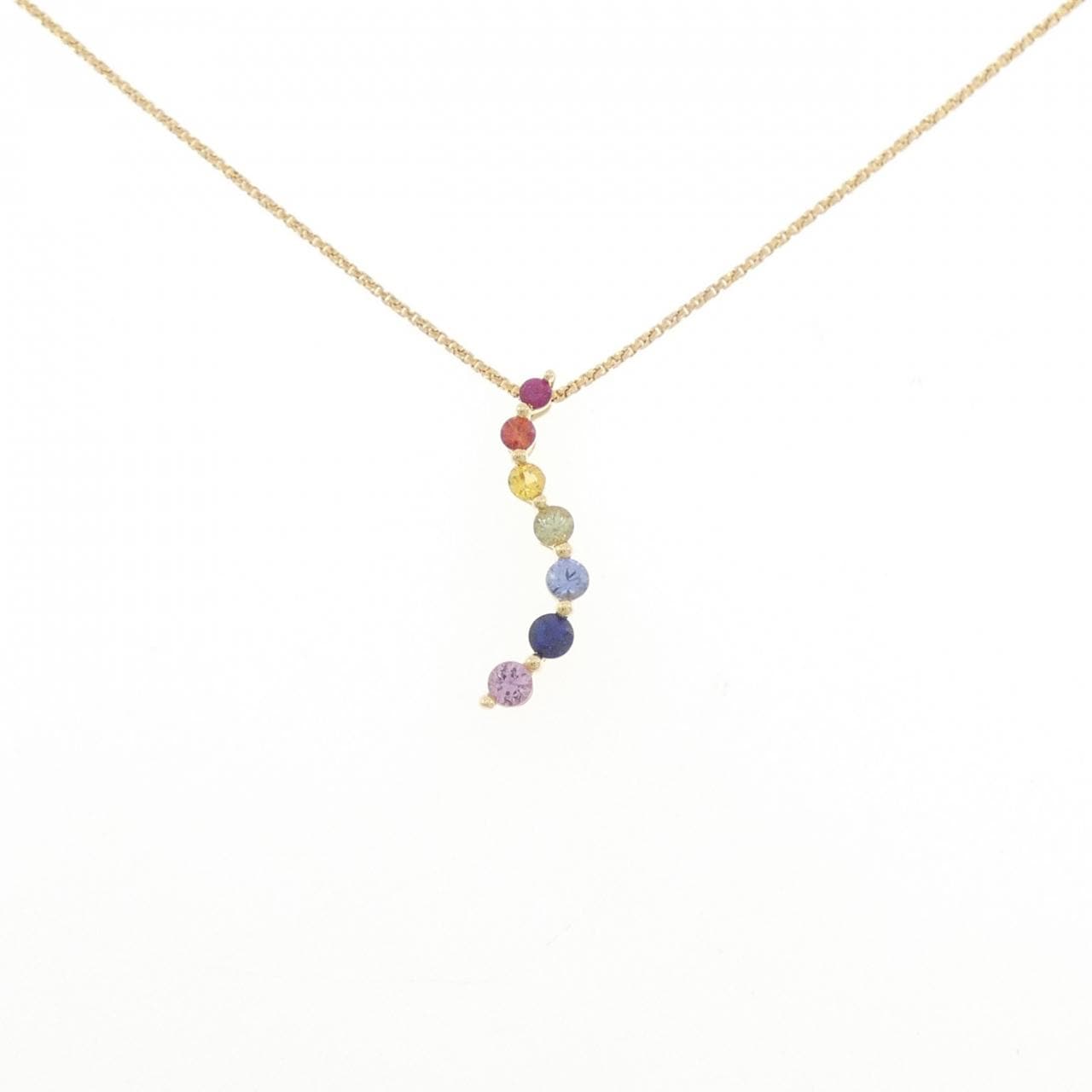 K18YG サファイヤ ネックレス 0.46CT