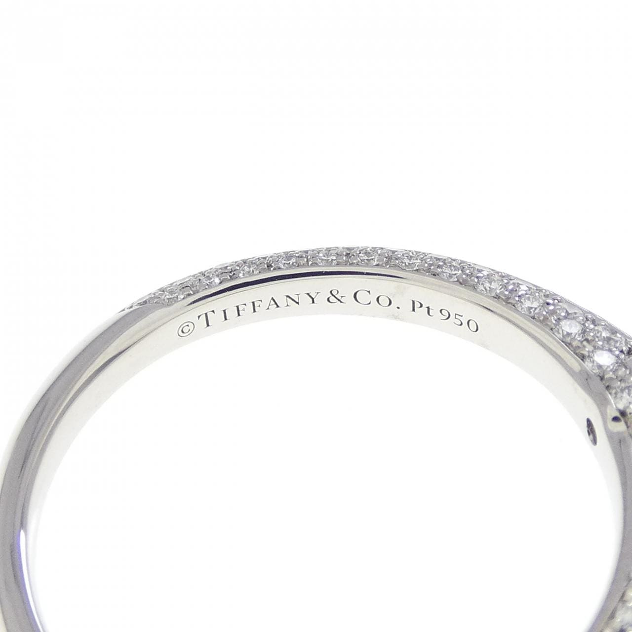 ティファニー パヴェ ティファニーセッティング リング 1.06CT F VS1 3EXT