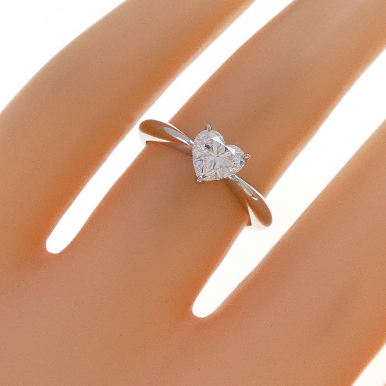ミキモト ハート ダイヤモンド リング 0.65CT