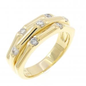 K18YG ダイヤモンド リング 0.36CT