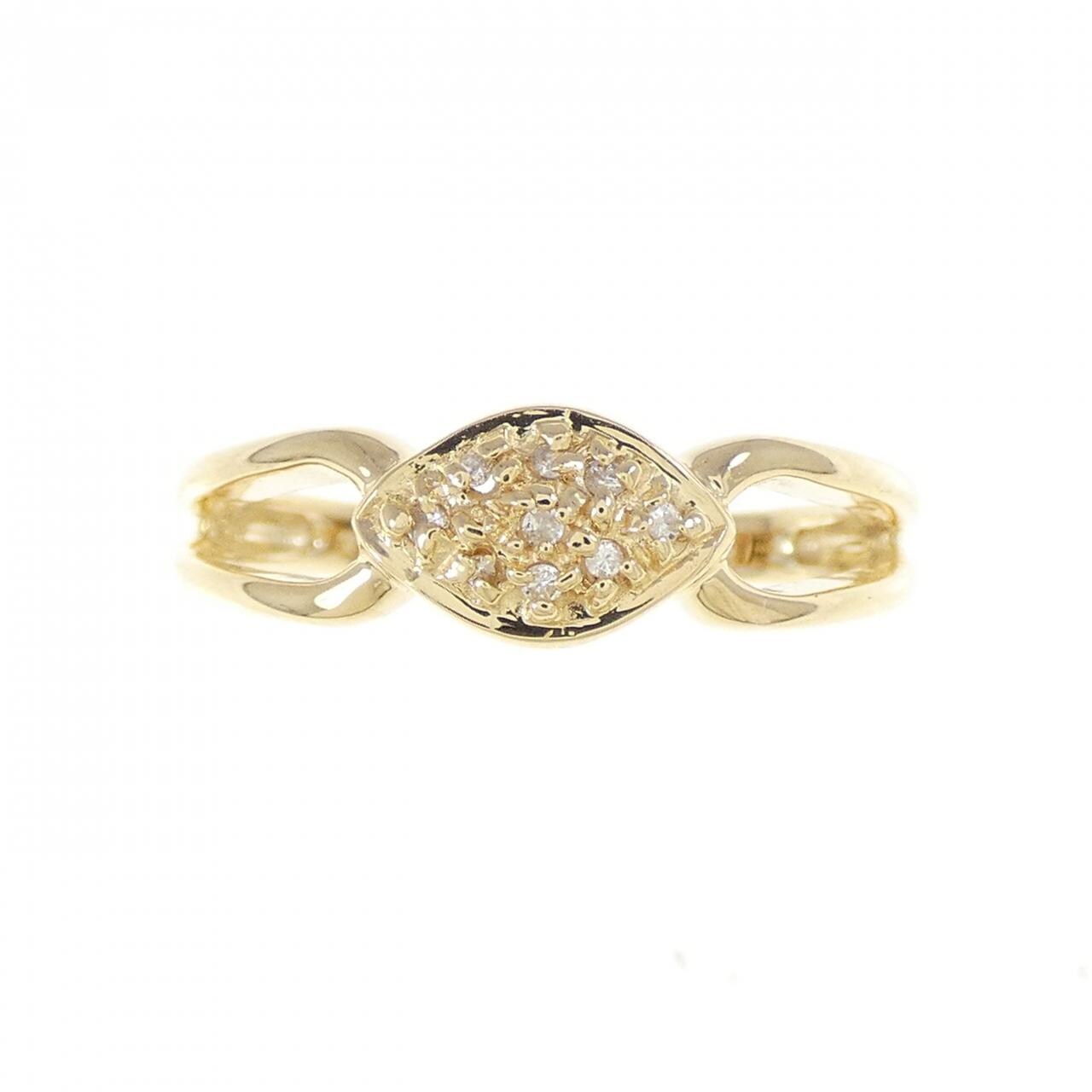 K18YG ダイヤモンド リング 0.03CT