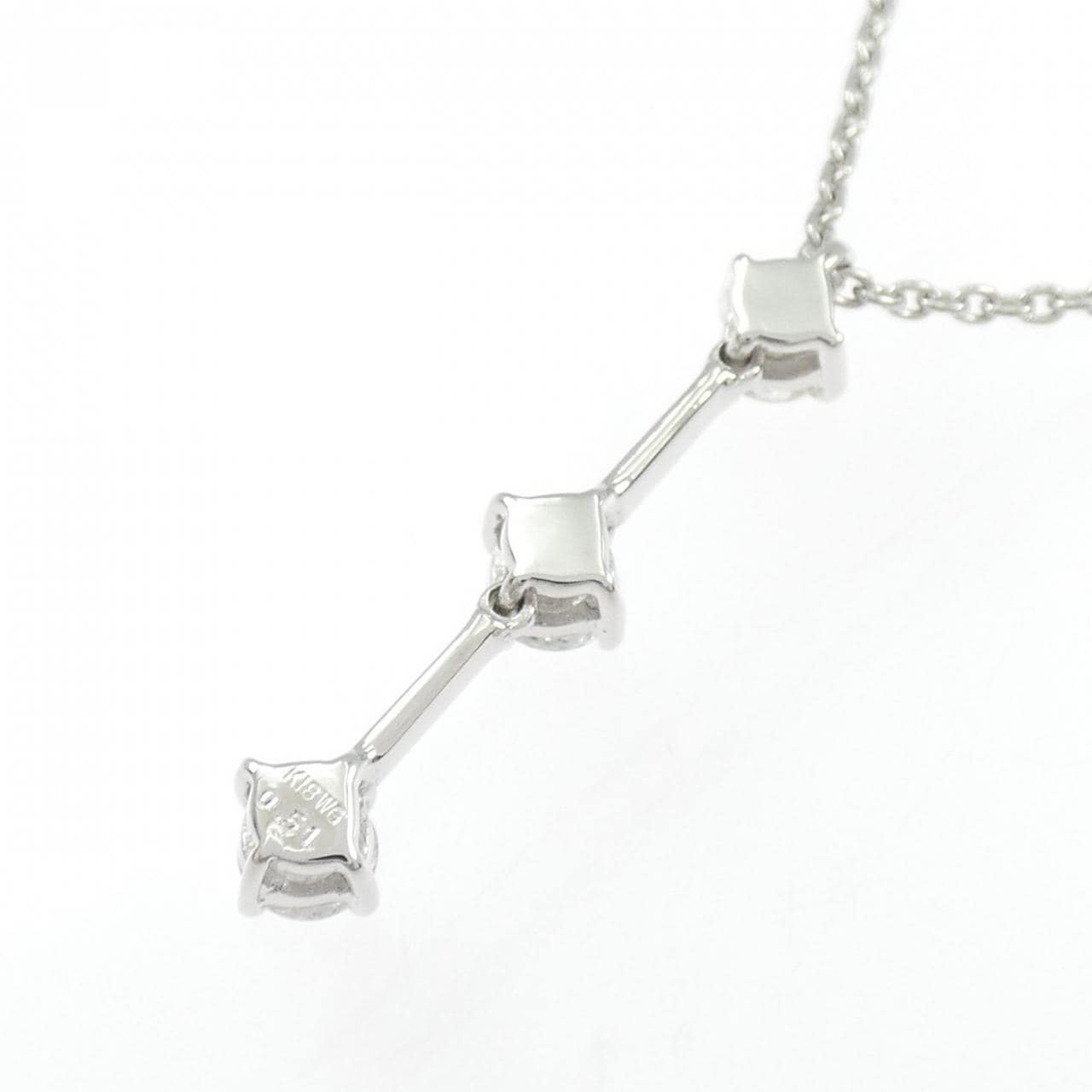 K18WG ダイヤモンド ネックレス 0.51CT