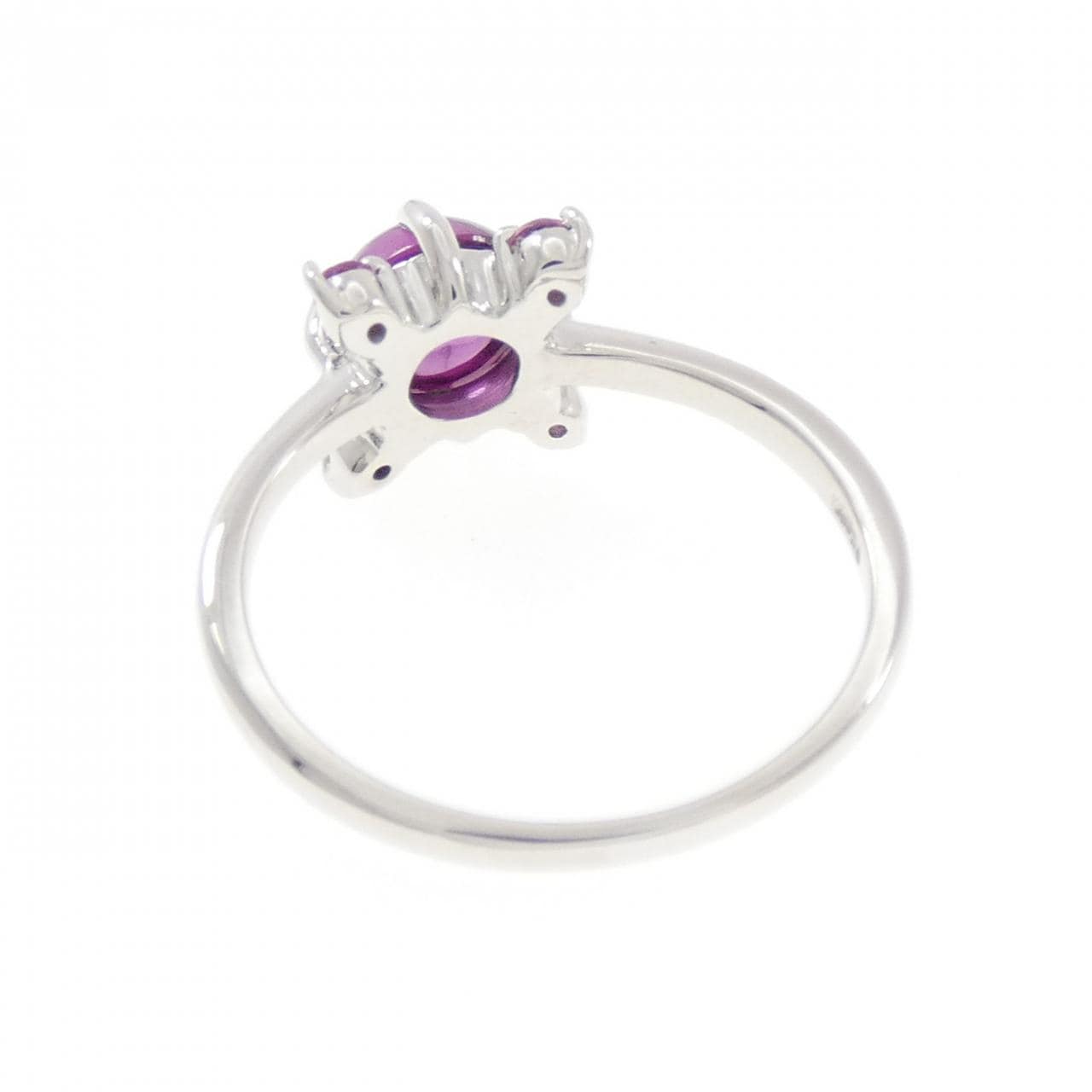 K18WG ガーネット リング