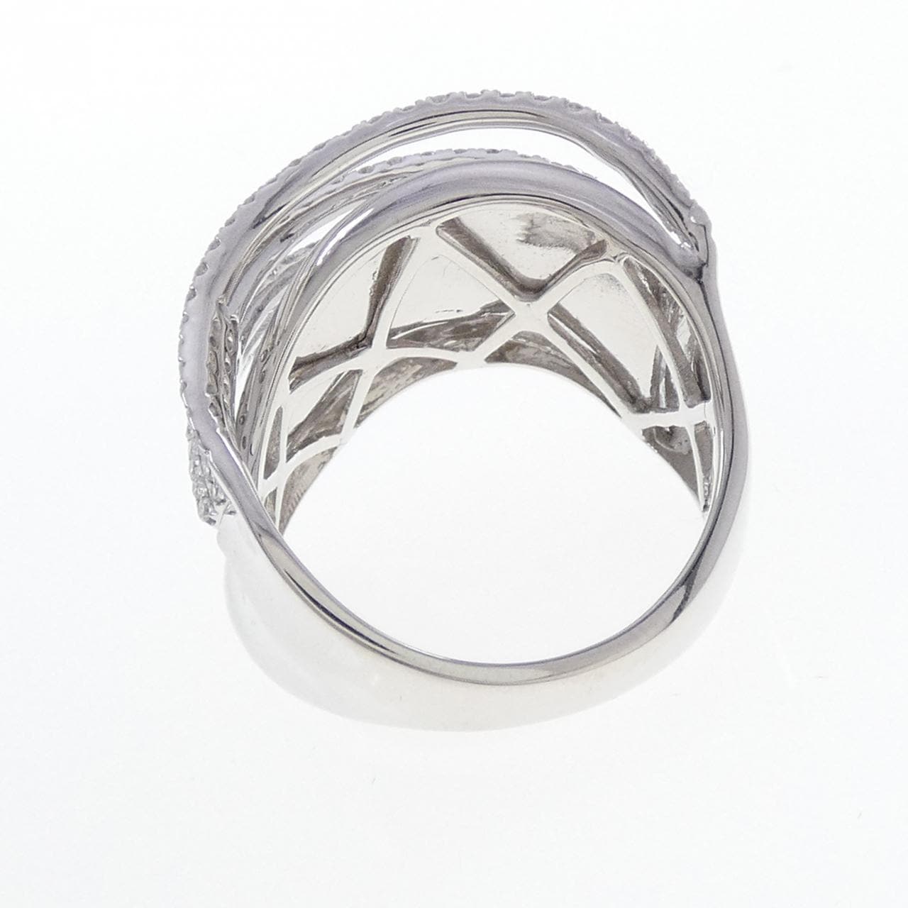 K18WG ダイヤモンド リング 1.00CT