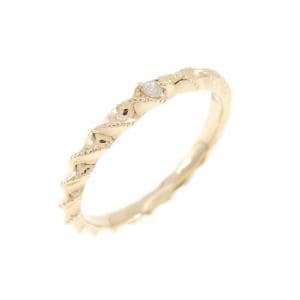 アガット ダイヤモンド ピンキーリング 0.01CT