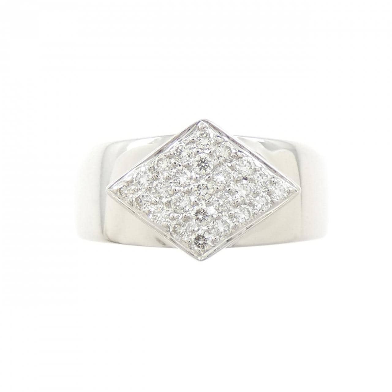 K18WG ダイヤモンド リング 0.33CT