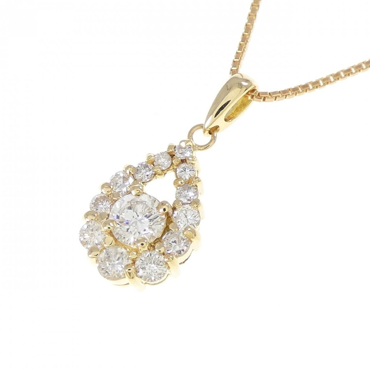 K18YG ダイヤモンド ネックレス 0.50CT