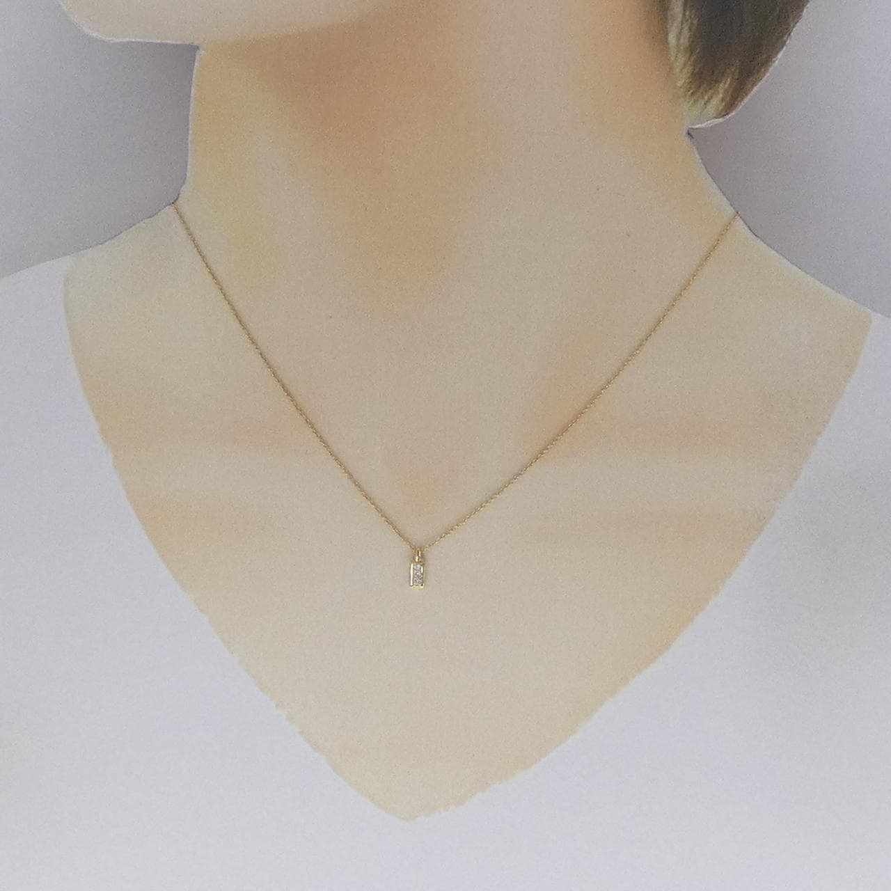 K18YG ダイヤモンド ネックレス 0.04CT