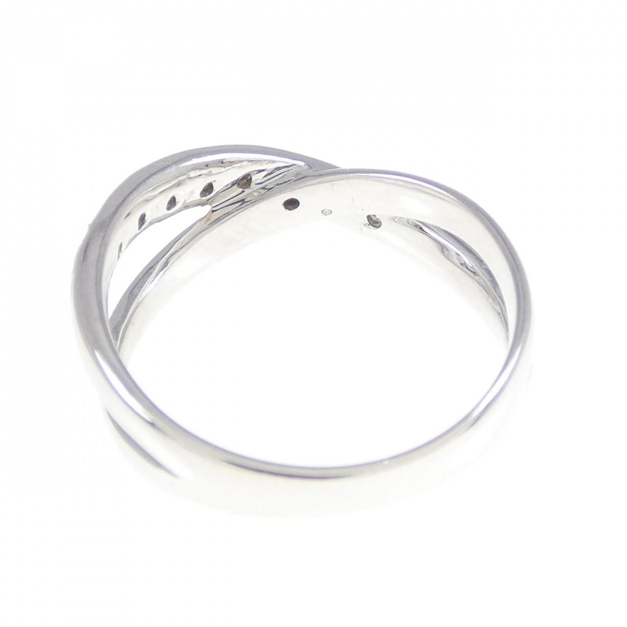K18WG ダイヤモンド ピンキーリング 0.05CT