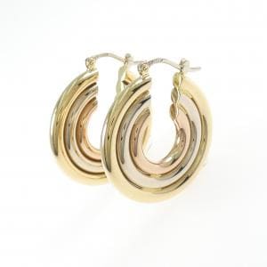 18KTスリーカラー ピアス