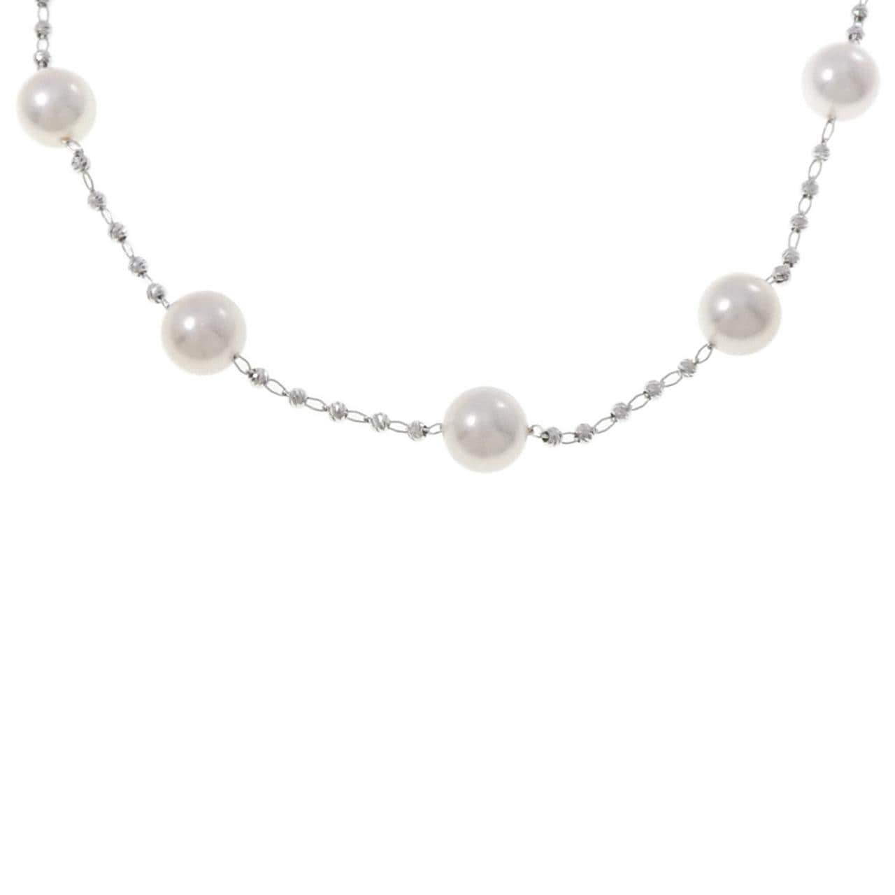 K18WG アコヤパール ネックレス