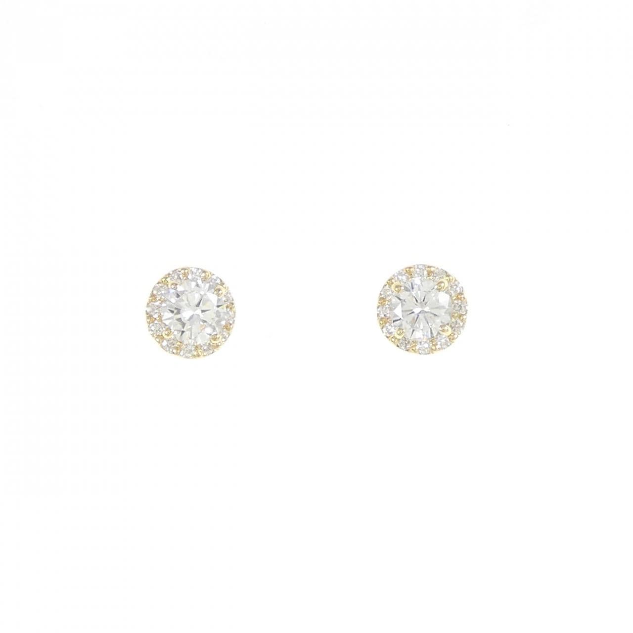 【リメイク】K18YG/ST ダイヤモンド ピアス 0.232CT 0.248CT F VS2 Good