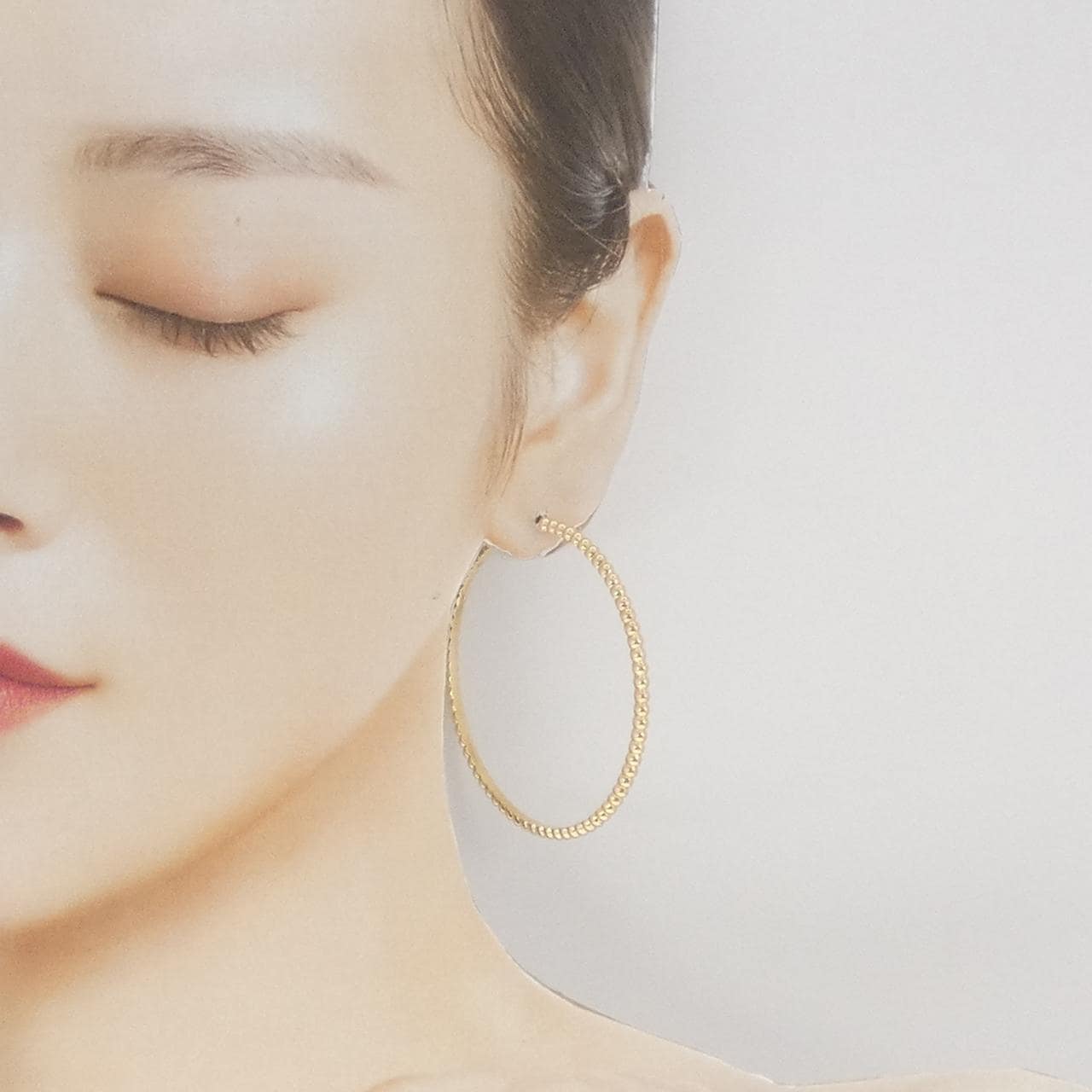 ヴァンクリーフ&アーペル ペルレ フープ ラージ ピアス