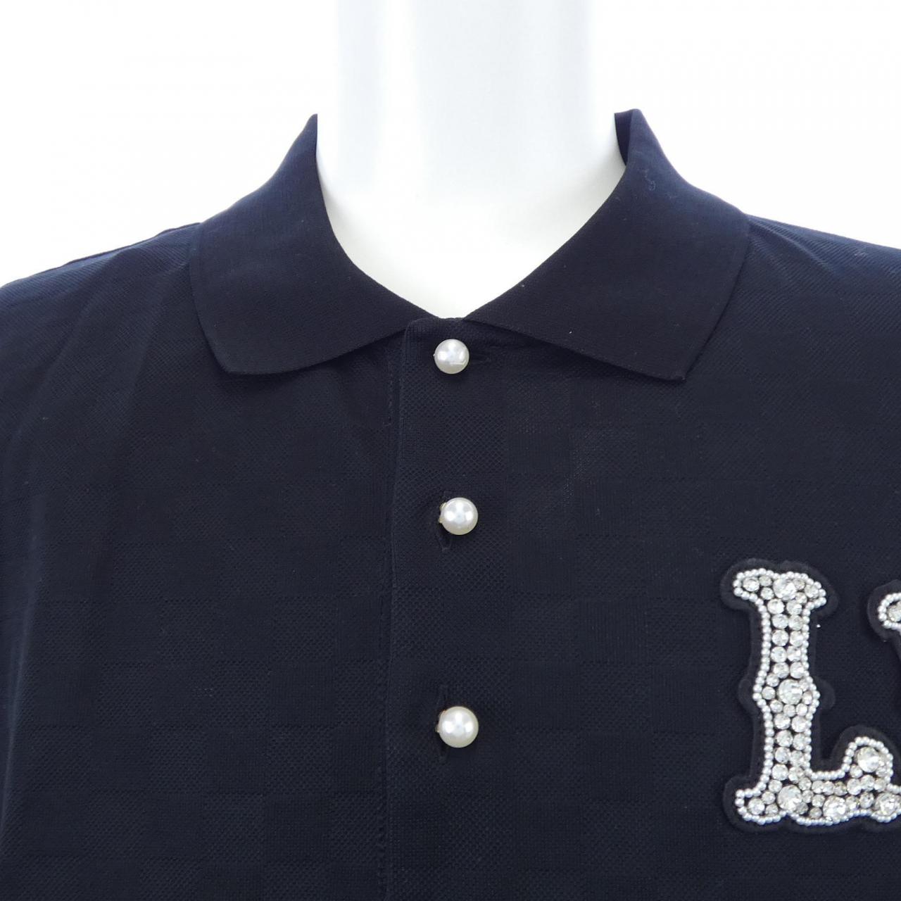 ルイヴィトン LOUIS VUITTON コットンピケポロウィズエンブロイダードLVパッチ HQY61WJUV ポロシャツ