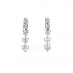 K18WG ダイヤモンド ピアス 0.62CT