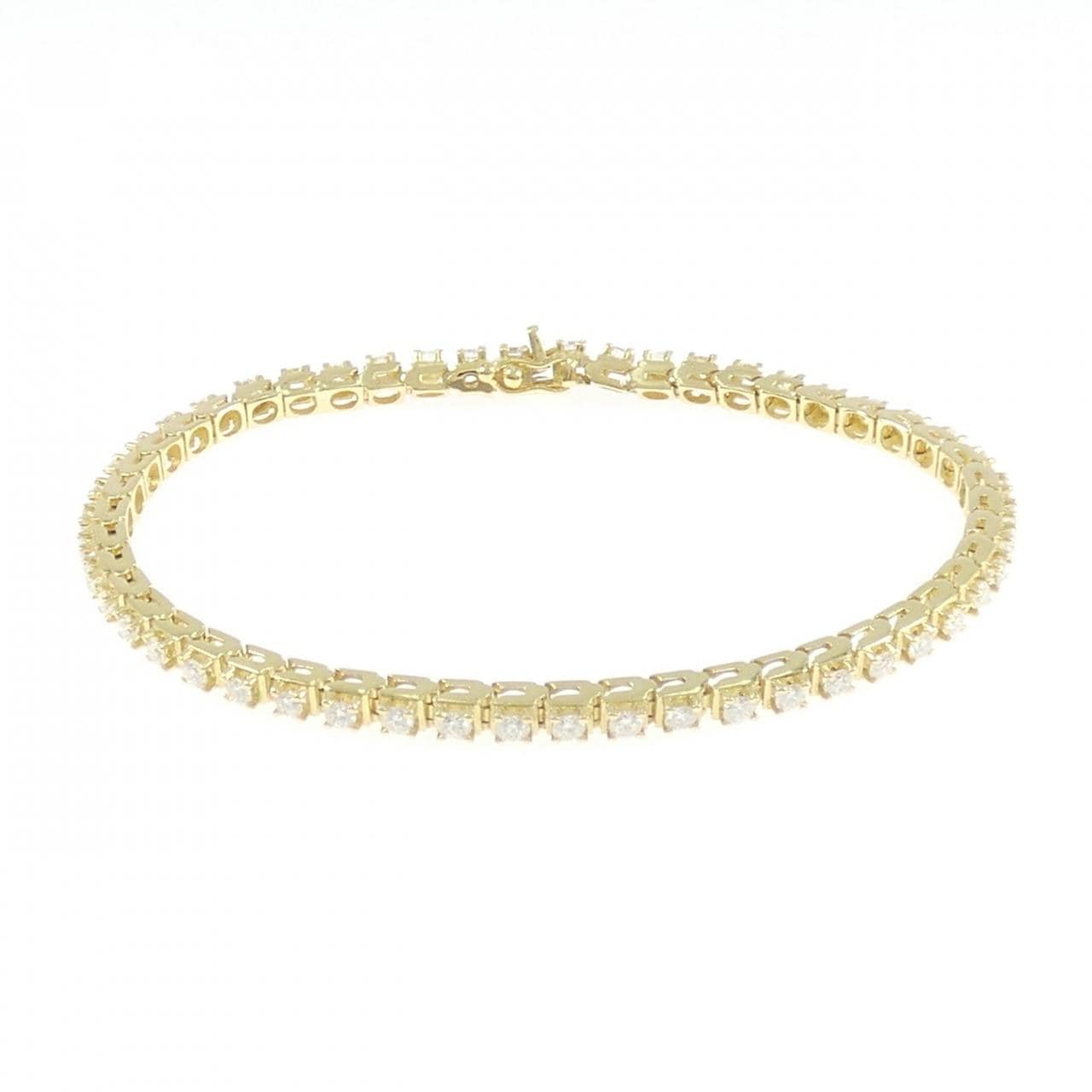 750YG ダイヤモンド ブレスレット 2.088CT