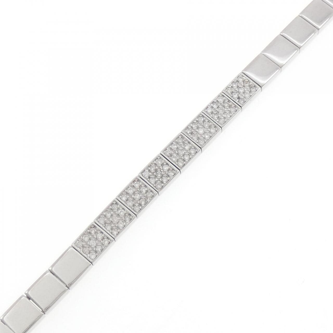 K18WG パヴェ ダイヤモンド ブレスレット