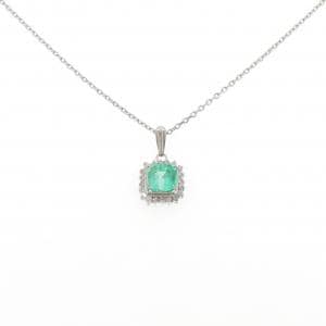 PT900/PT850 エメラルド ネックレス 1.34CT