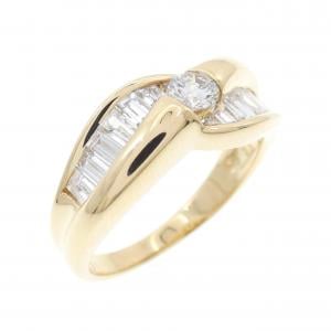 18KYG ダイヤモンド リング 0.91CT
