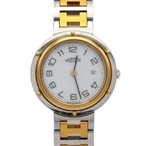 【ノーメンテナンス還元価格】エルメス クリッパー コンビ SSxGP クォーツ