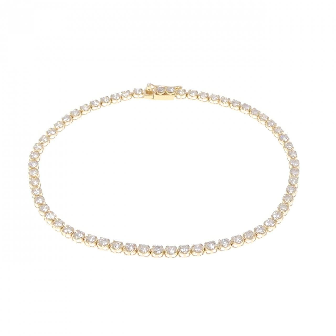 K18YG ダイヤモンド ブレスレット 2.00CT