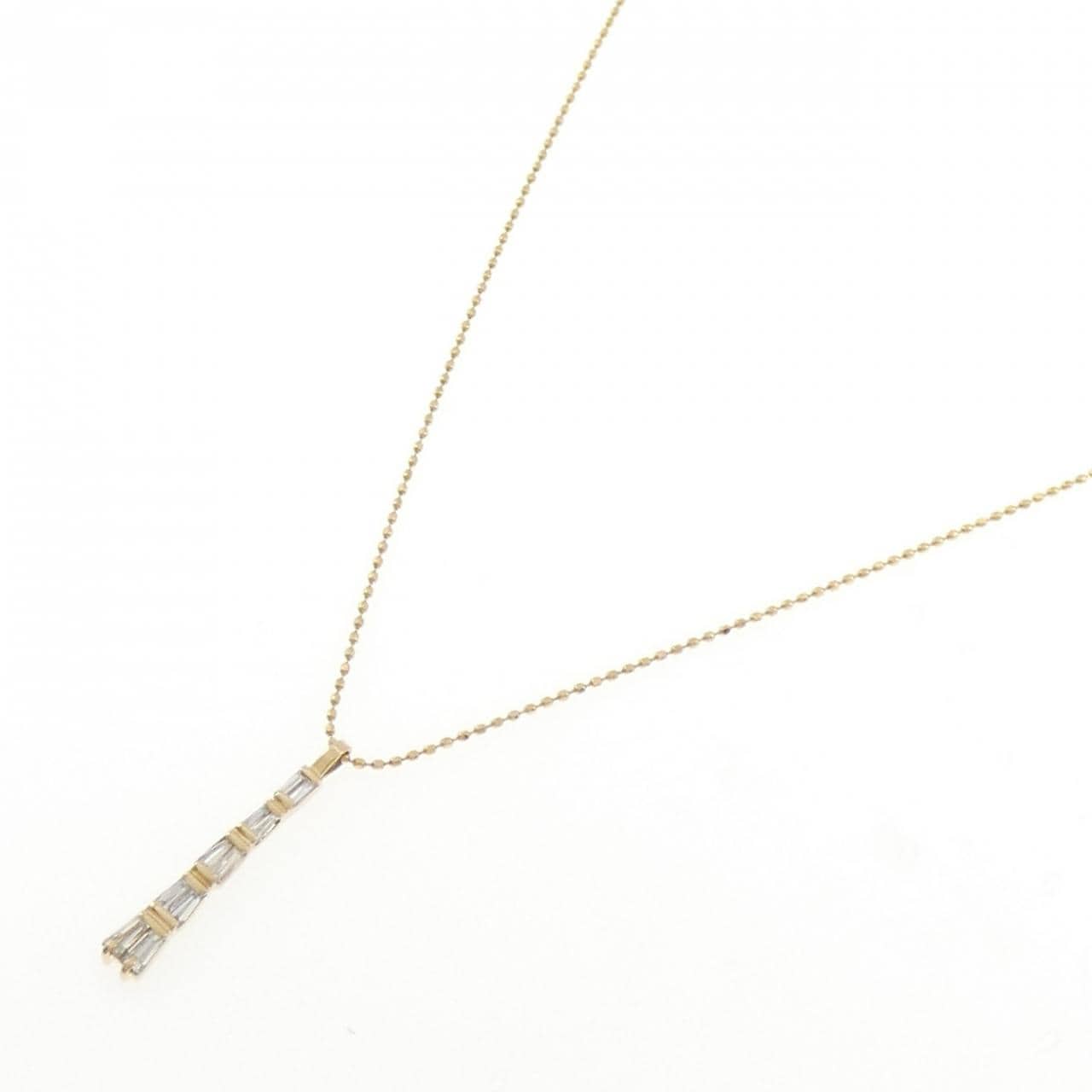 K18YG ダイヤモンド ネックレス 0.32CT