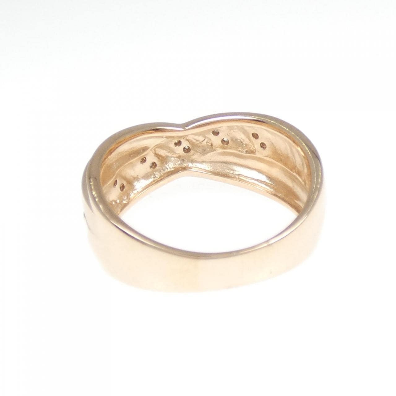 K18PG ダイヤモンド リング 0.10CT