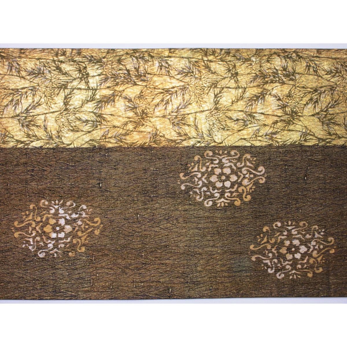 Fukuro obi dyed obi Zento pattern