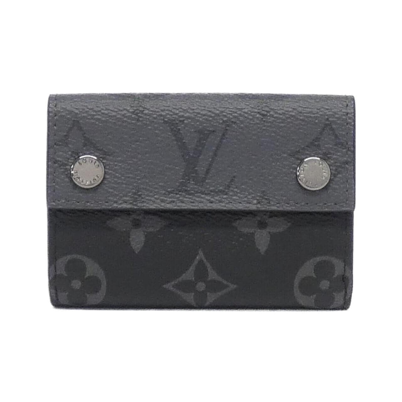 LOUIS VUITTON Monogram Eclipse Reverse短款皮夾 M45417 皮夾