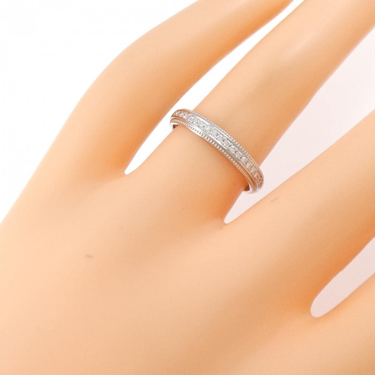 PT900 半永恒钻石戒指 0.10CT