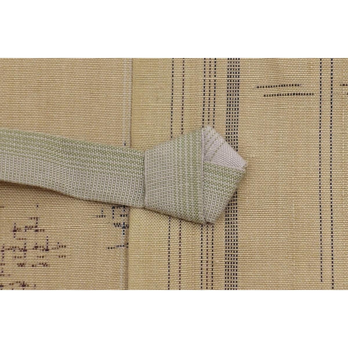 [Unused items] Stylish coat Tsumugi weave