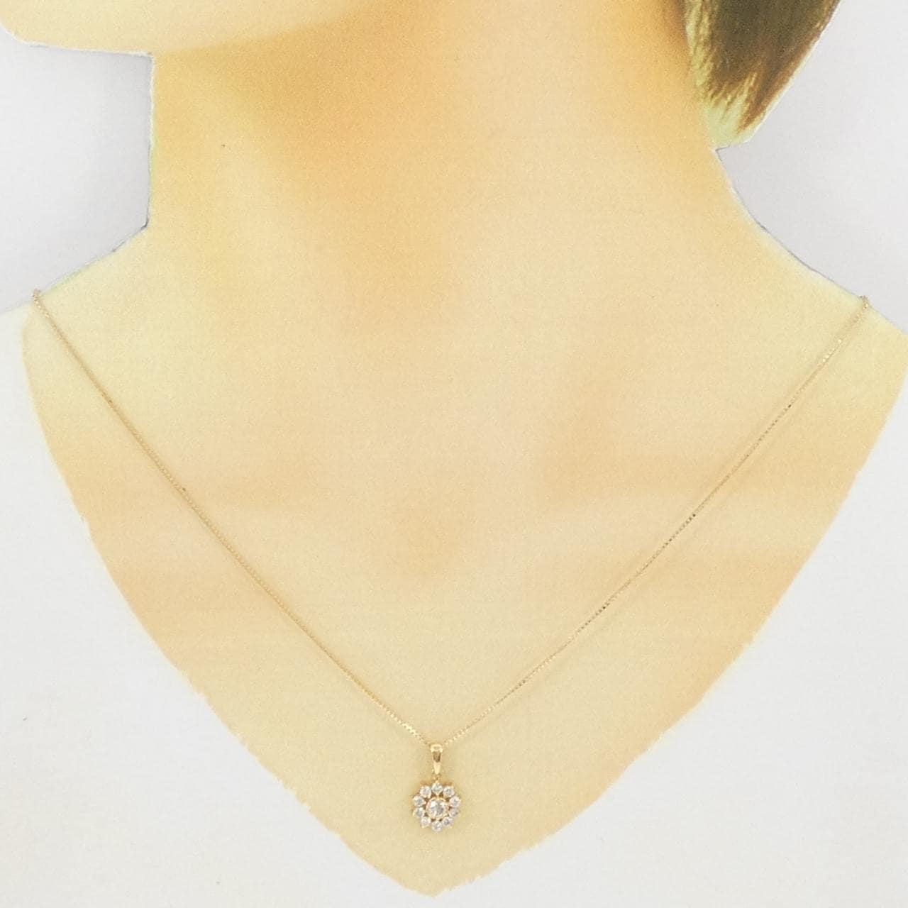 K18YG ダイヤモンド ネックレス 0.51CT