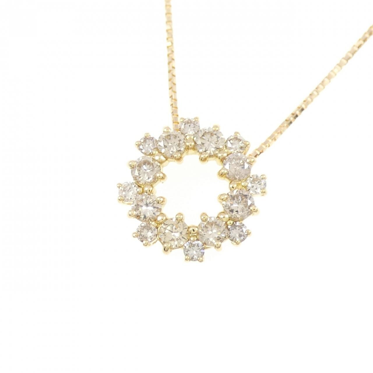 K18YG ダイヤモンド ネックレス 0.60CT