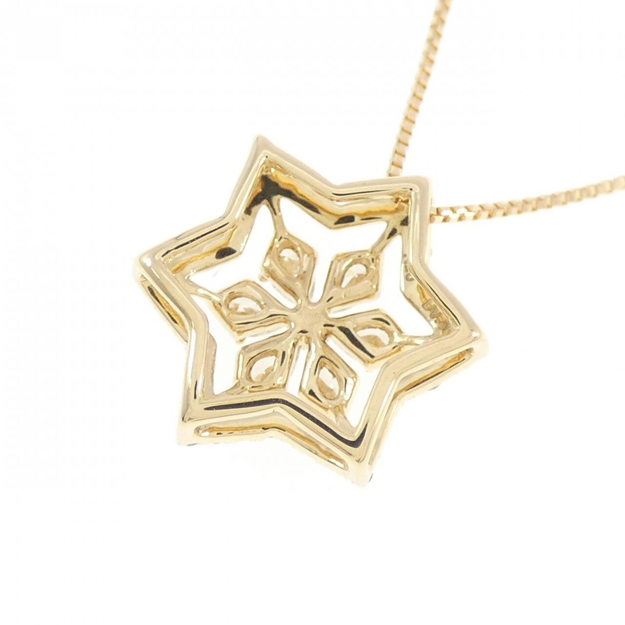 K18YG ダイヤモンド ネックレス 0.30CT