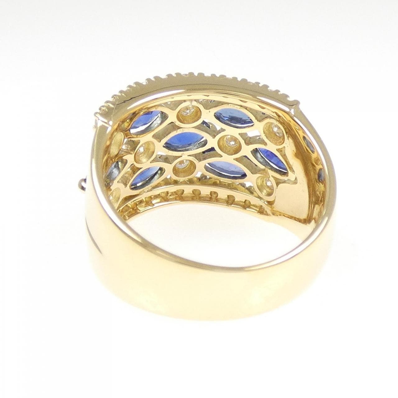 K18YG サファイヤ リング 1.75CT