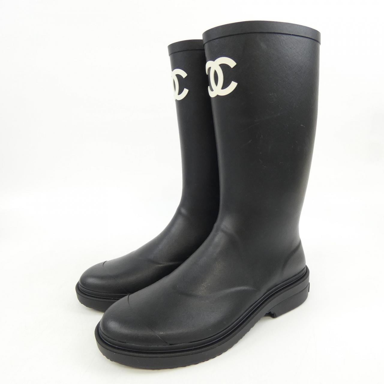 シャネル CHANEL ハイブーツ G39620X56326 ロングブーツ