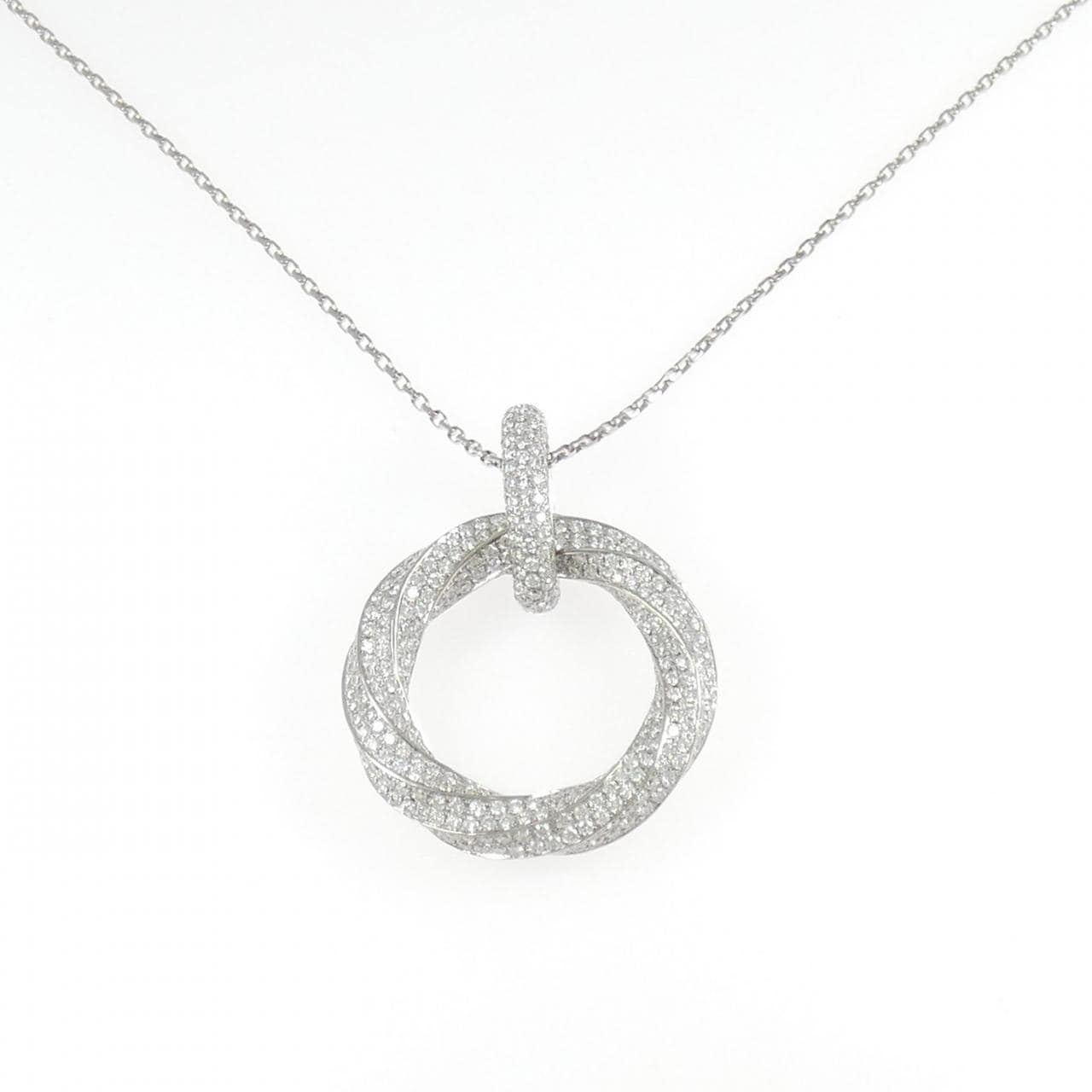 K18WG ダイヤモンド ネックレス 6.50CT