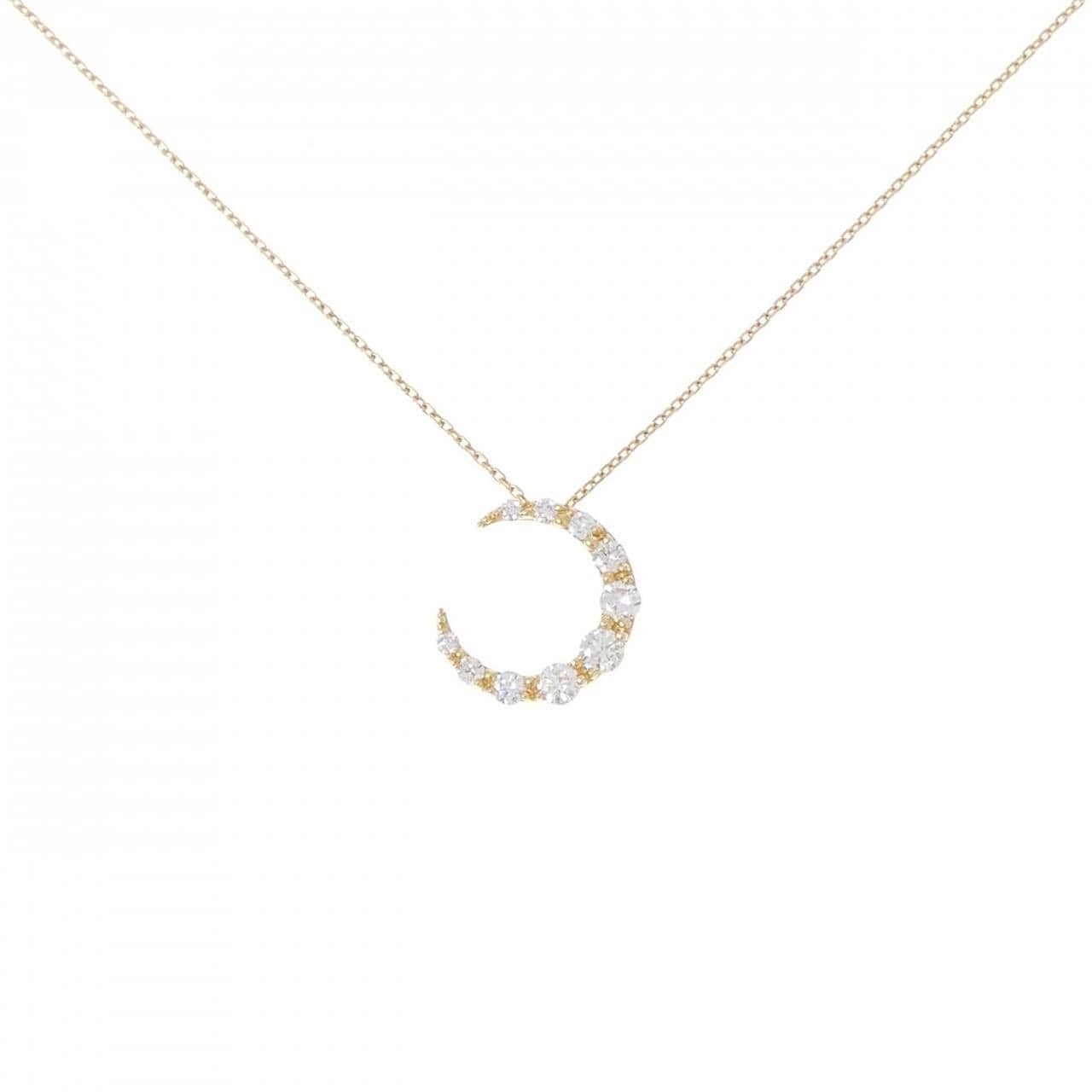 スタージュエリー ムーン ダイヤモンド ネックレス 0.31CT