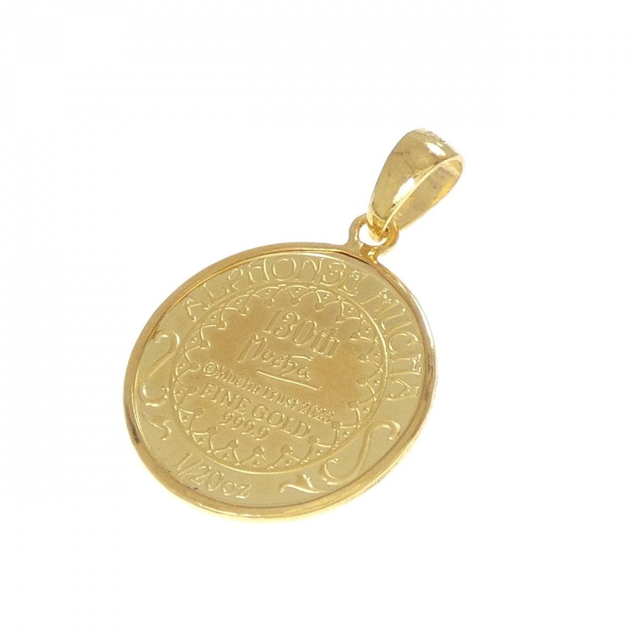 K24YG(枠) コイン ペンダント