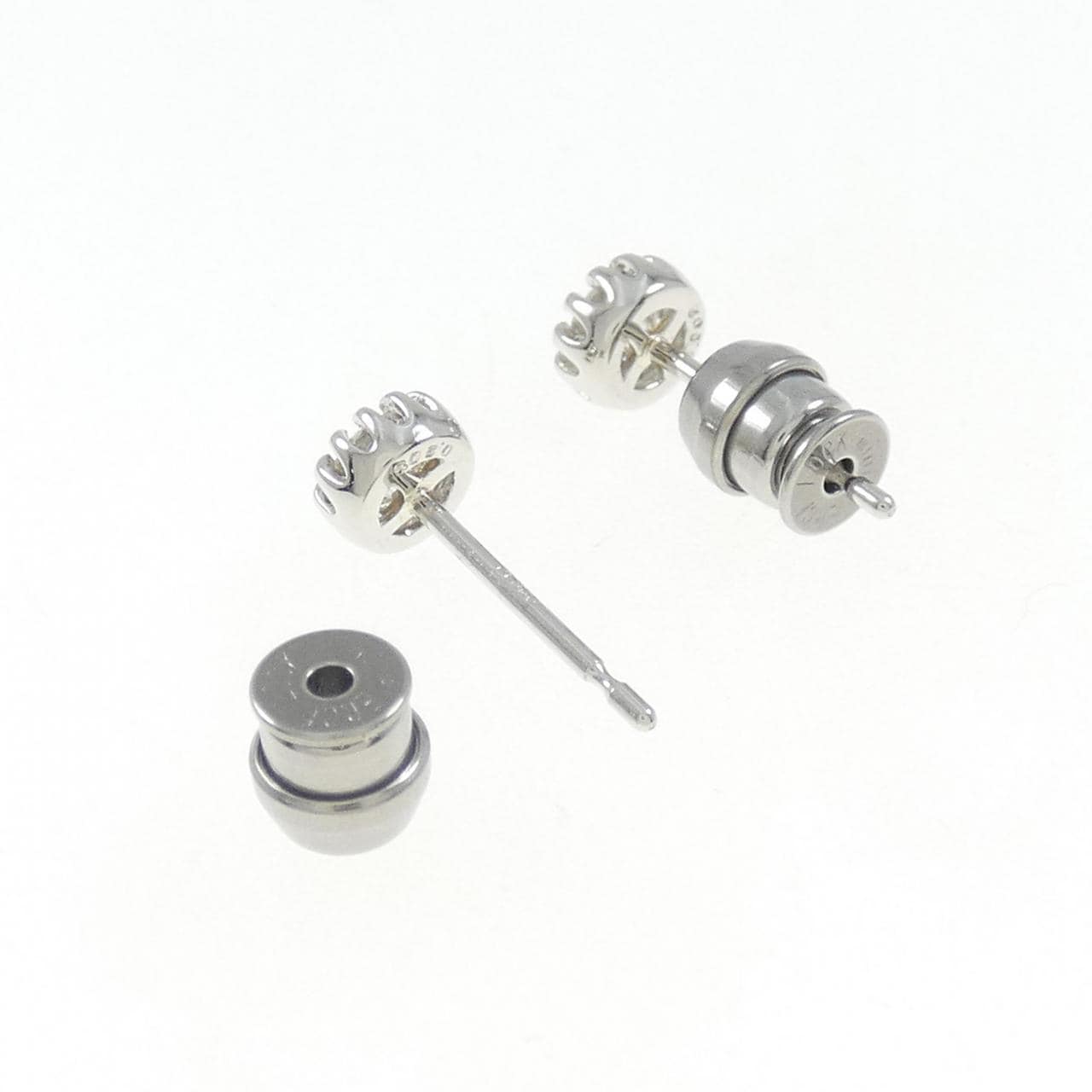【リメイク】PT/ST ダイヤモンド ピアス 0.202CT 0.203CT F VVS2 VG-GOOD