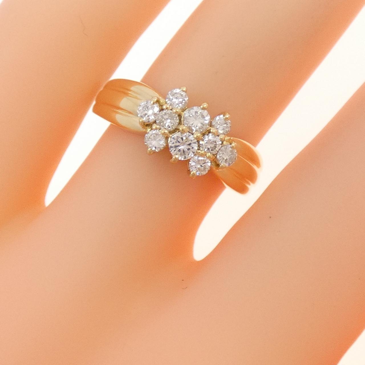 K18YG ダイヤモンド リング 0.43CT